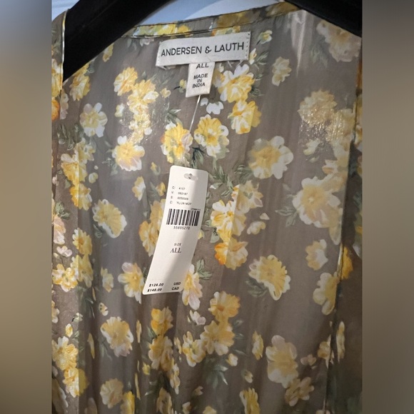 NWT Andersen & Lauth Isolde Kimono Anthropologie One Size Floral Open Duster - Picture 12 of 12